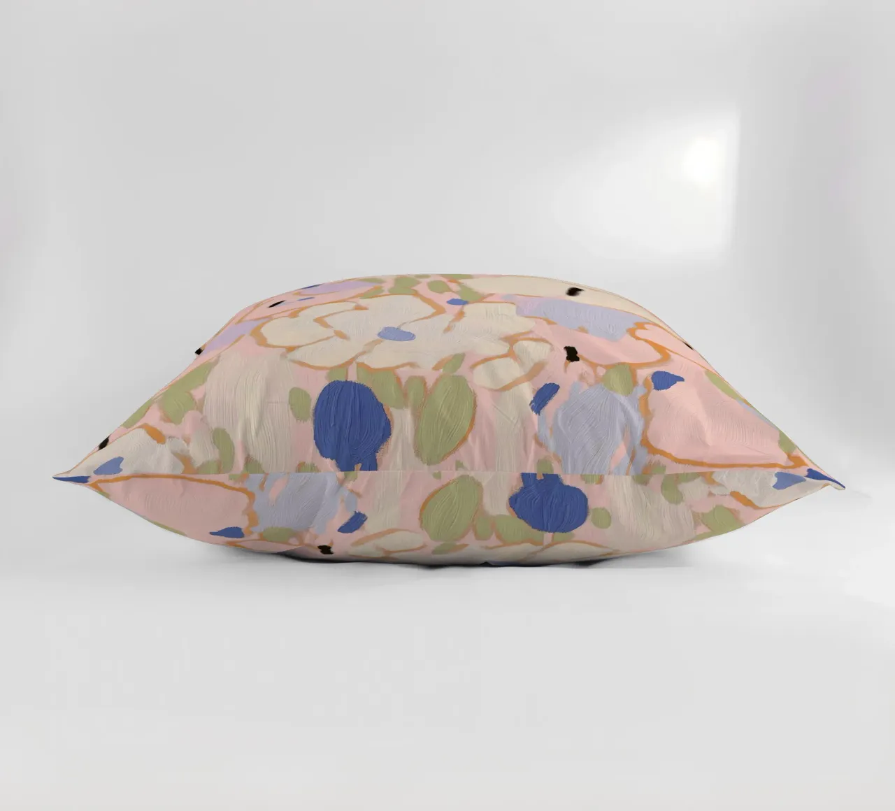 Imprimé floral, floral abstrait pastel coussin de Boheme