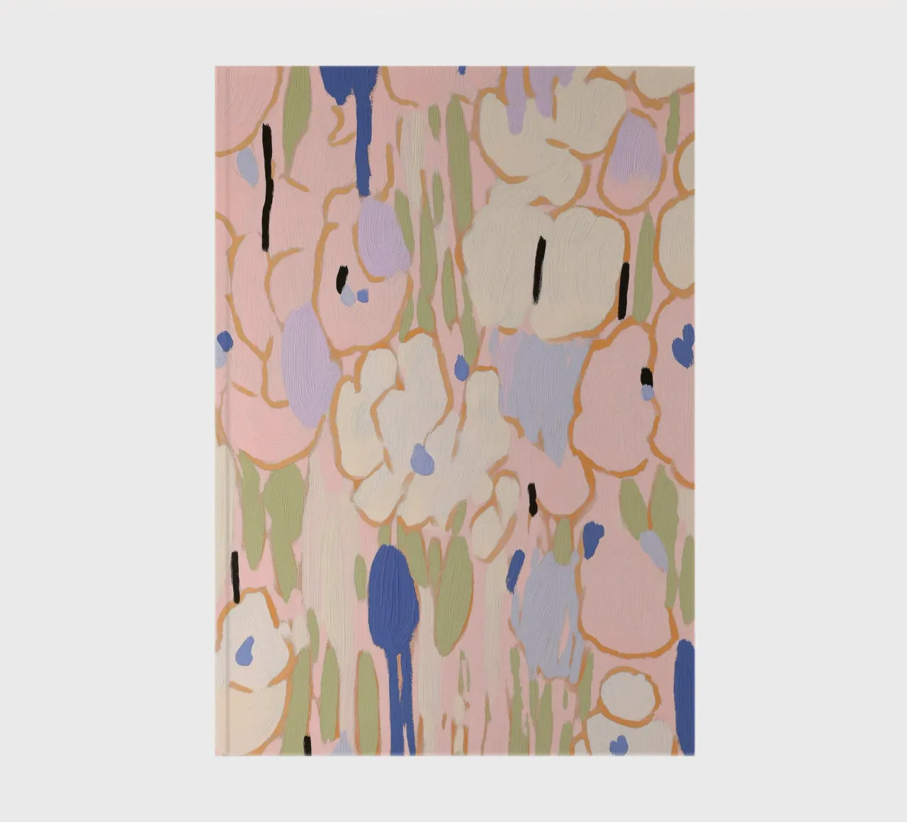 Flower Print, Pastel Abstract Floral notebook by Boheme