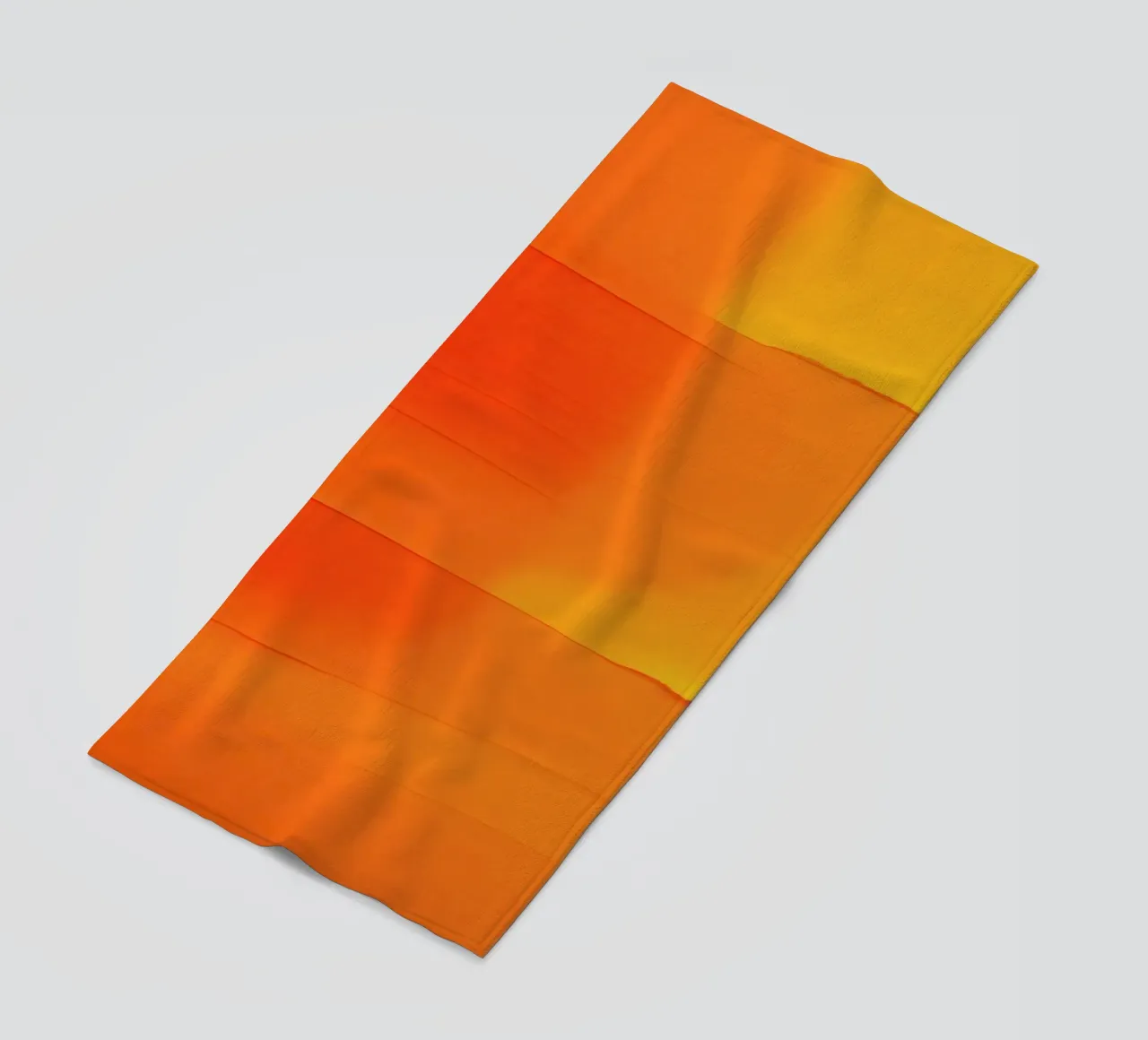 abstracte compositie met oranje en gele tinten strandhanddoek van DesignDoodle