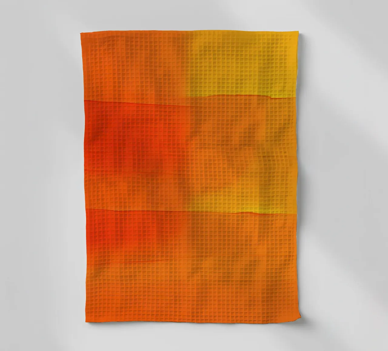 composition abstraite fusionnant des nuances d'orange et de jaune torchon de DesignDoodle