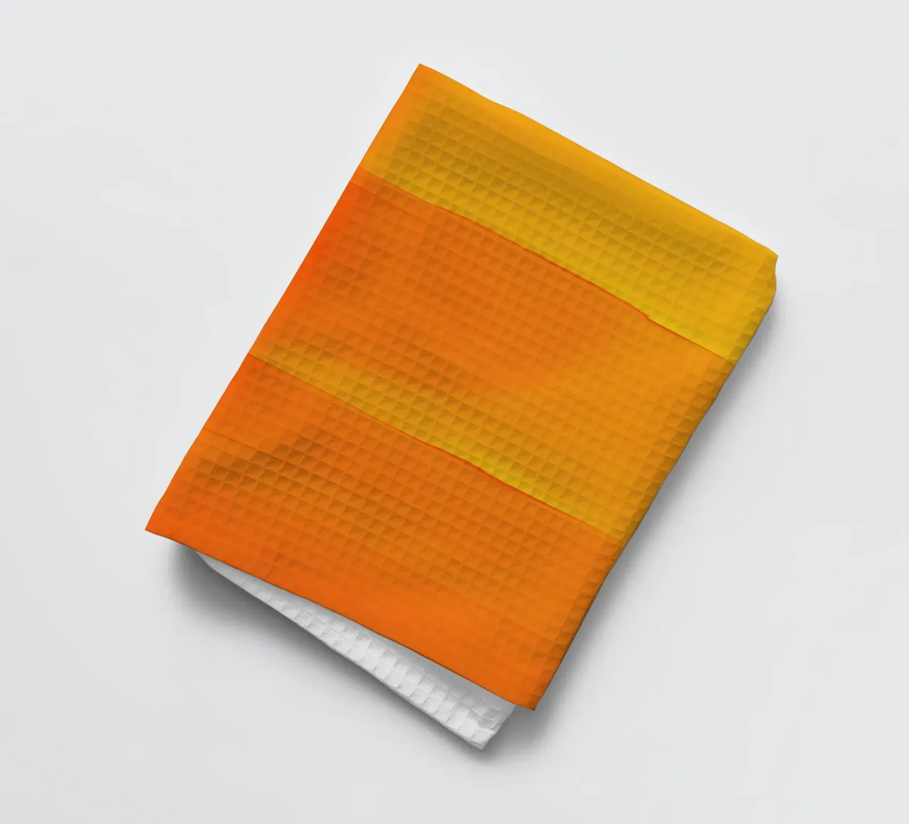 composition abstraite fusionnant des nuances d'orange et de jaune torchon de DesignDoodle