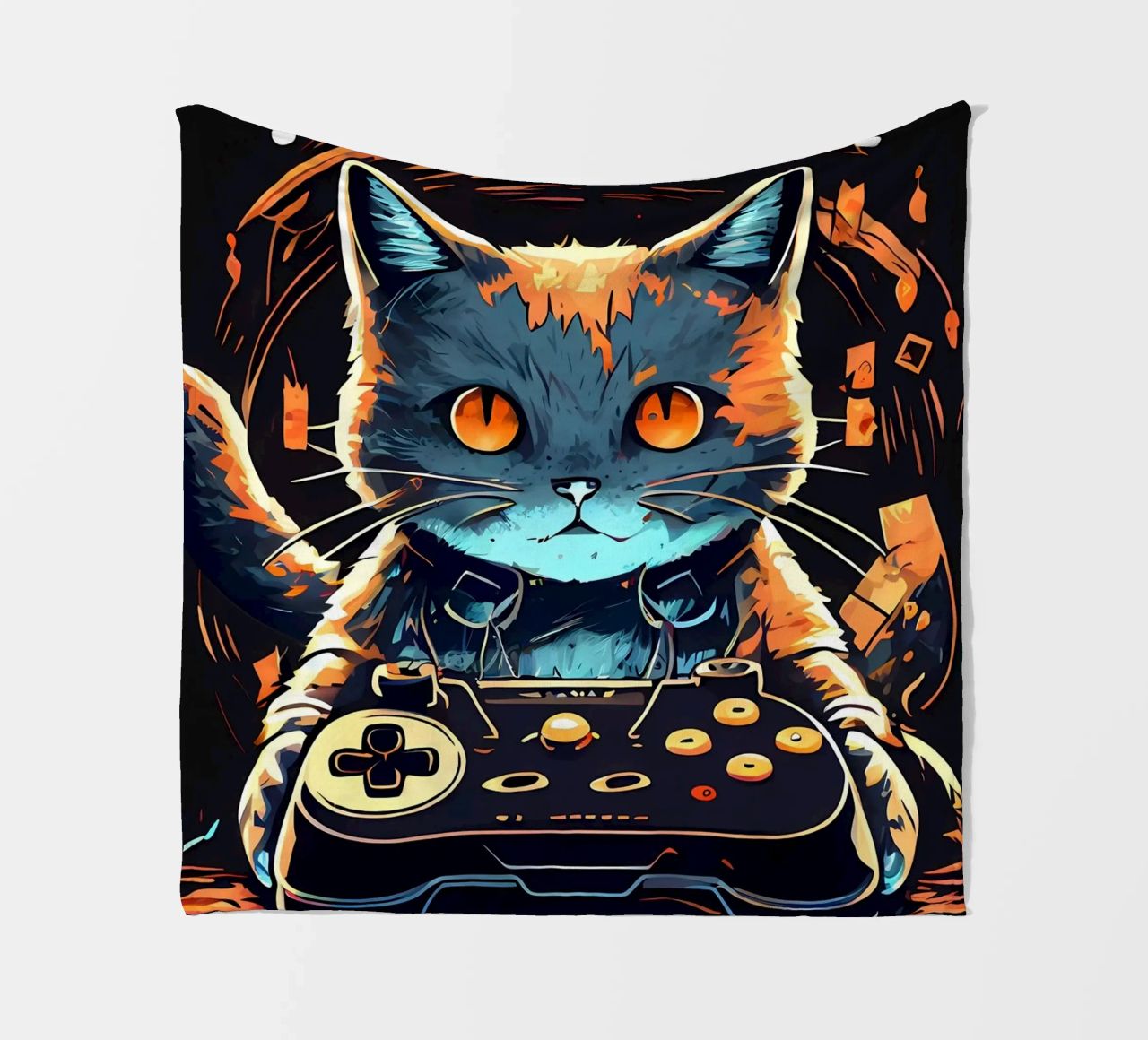 gatto controller per videogiochi auricolare testo di gioco coperta in pile da William D Ogden