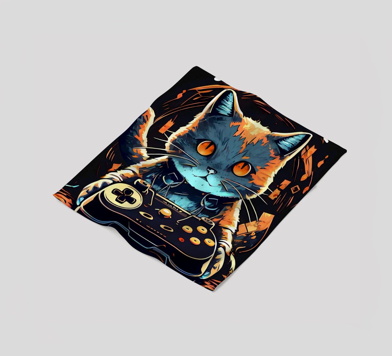 gatto controller per videogiochi auricolare testo di gioco coperta in pile da William D Ogden