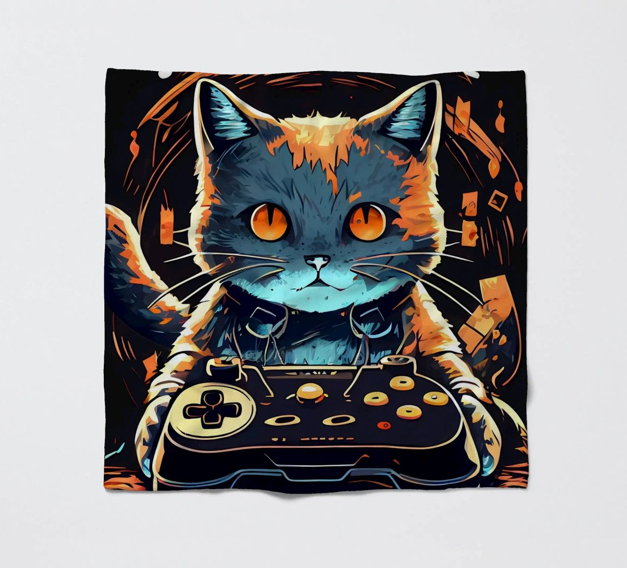 gatto controller per videogiochi auricolare testo di gioco coperta in pile da William D Ogden