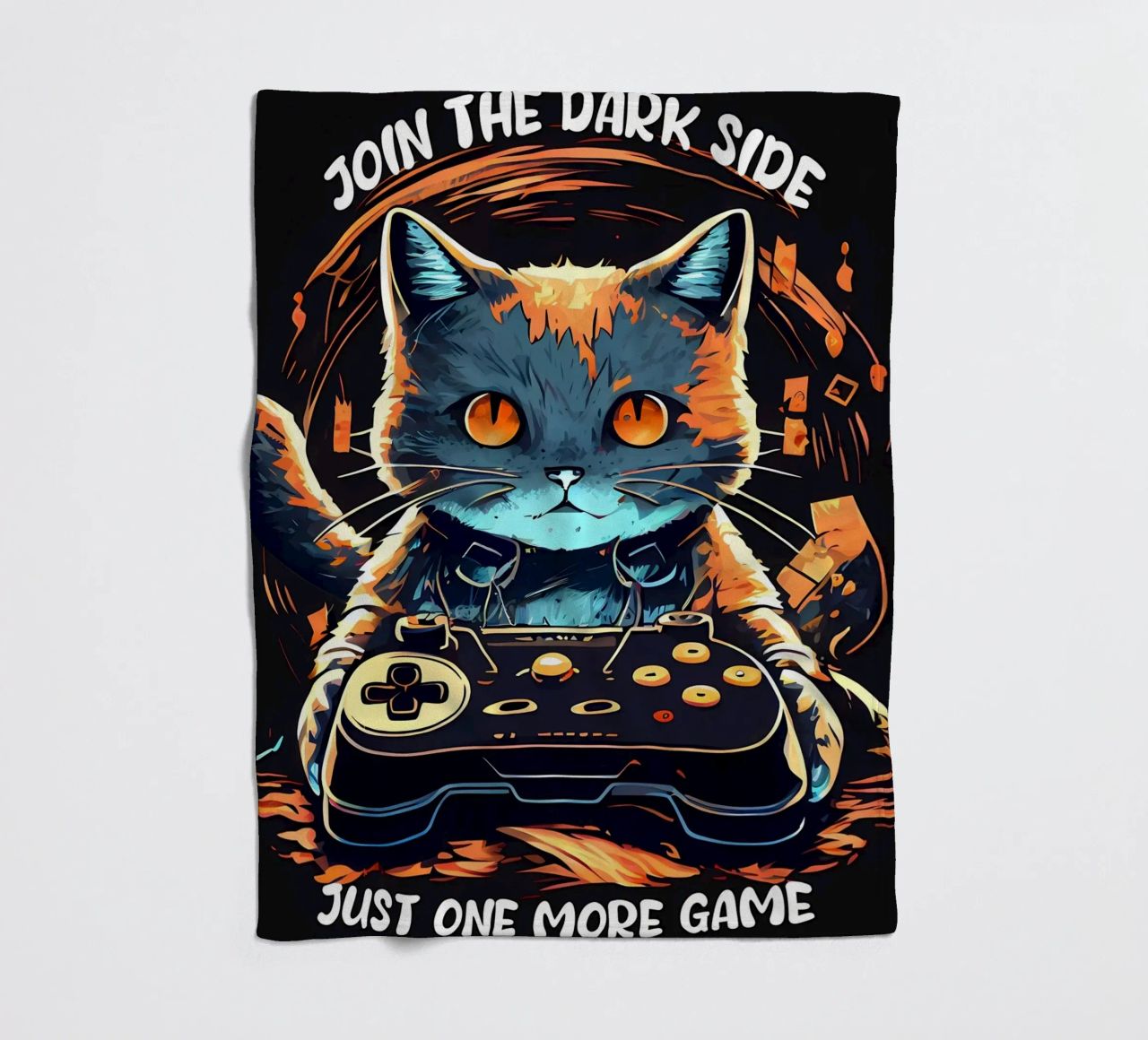 gatto controller per videogiochi auricolare testo di gioco coperta in pile da William D Ogden