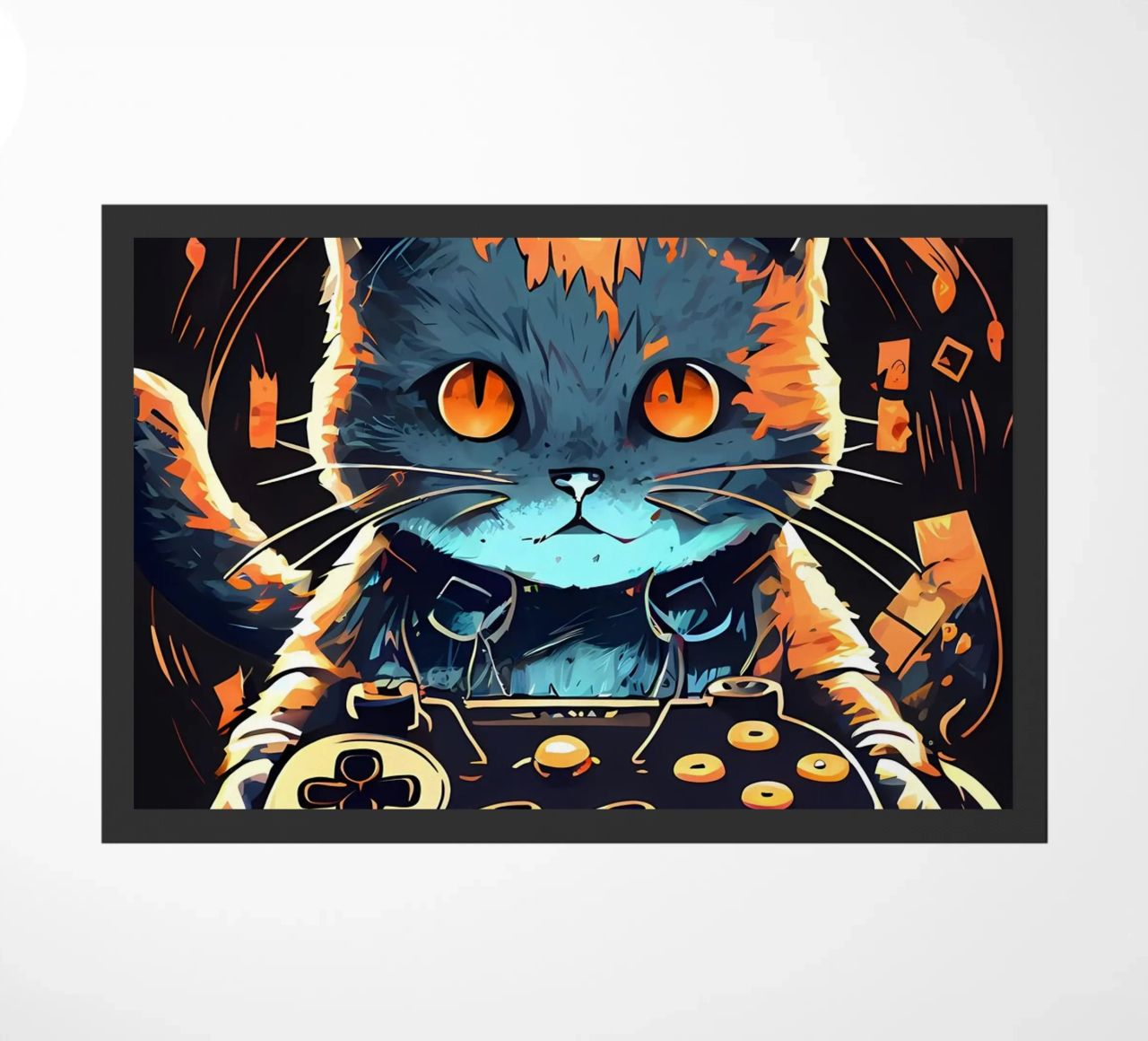 gatto controller per videogiochi auricolare testo di gioco zerbino da William D Ogden