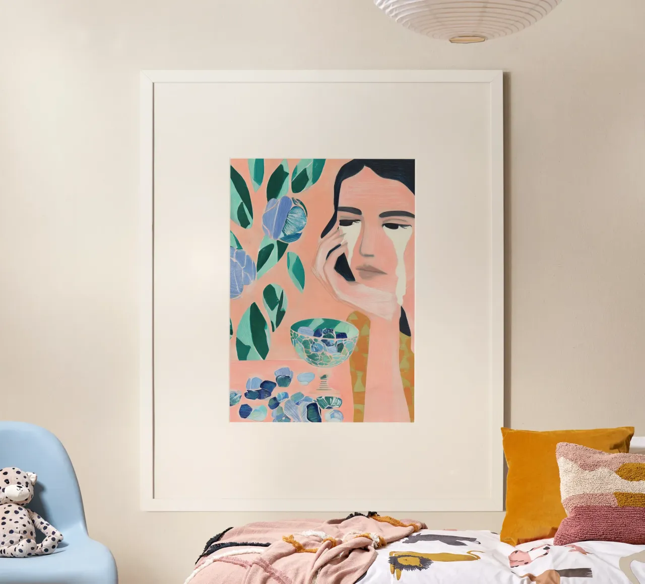 Abstracte vrouw print poster van Boheme