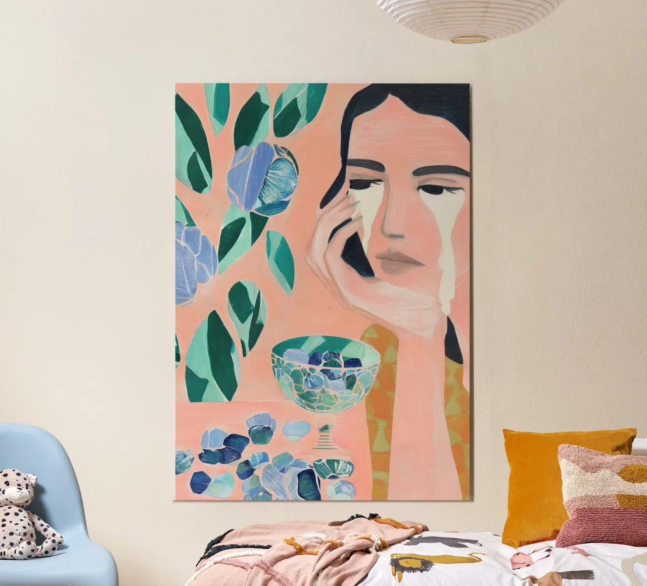 Abstracte vrouw print poster van Boheme
