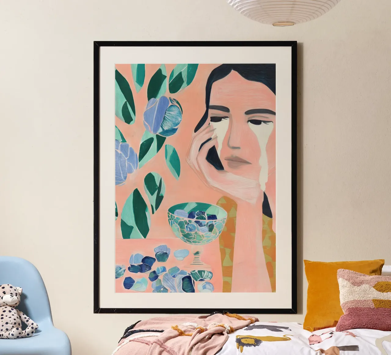 Abstracte vrouw print poster van Boheme