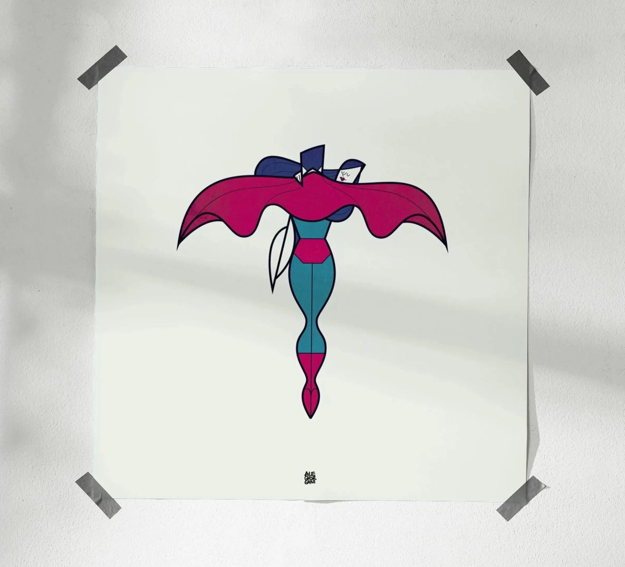 Fly me to the Moon poster de Ale Giorgini