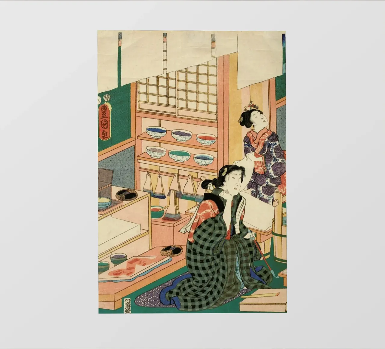 Kunisada - The Class of the Craftsmen telo in pvc da ARTOTHEK