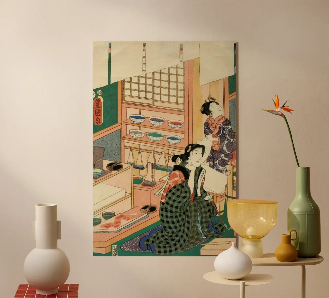Kunisada - The Class of the Craftsmen plexiglass da ARTOTHEK