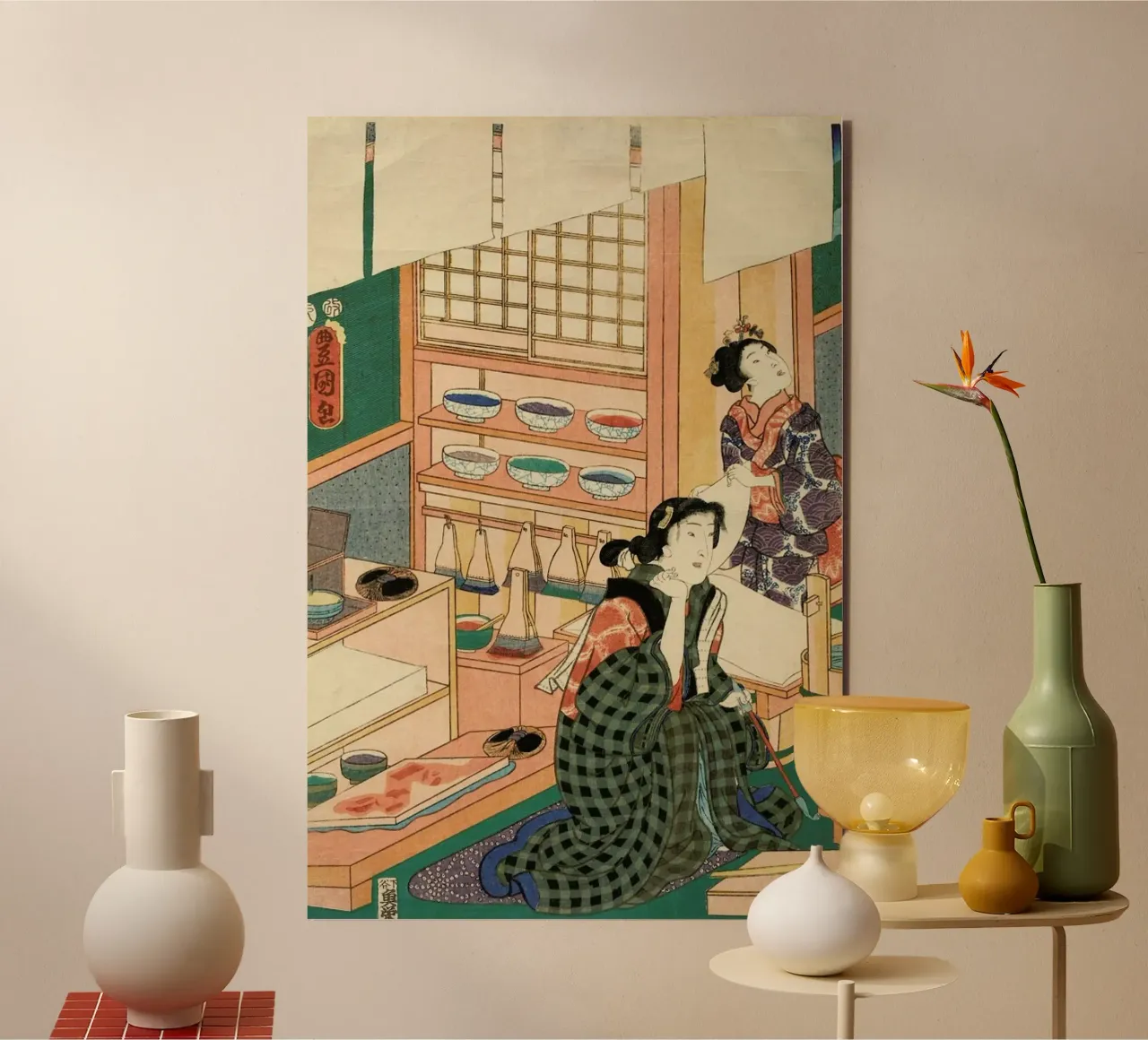 Kunisada - The Class of the Craftsmen alluminio dibond da ARTOTHEK