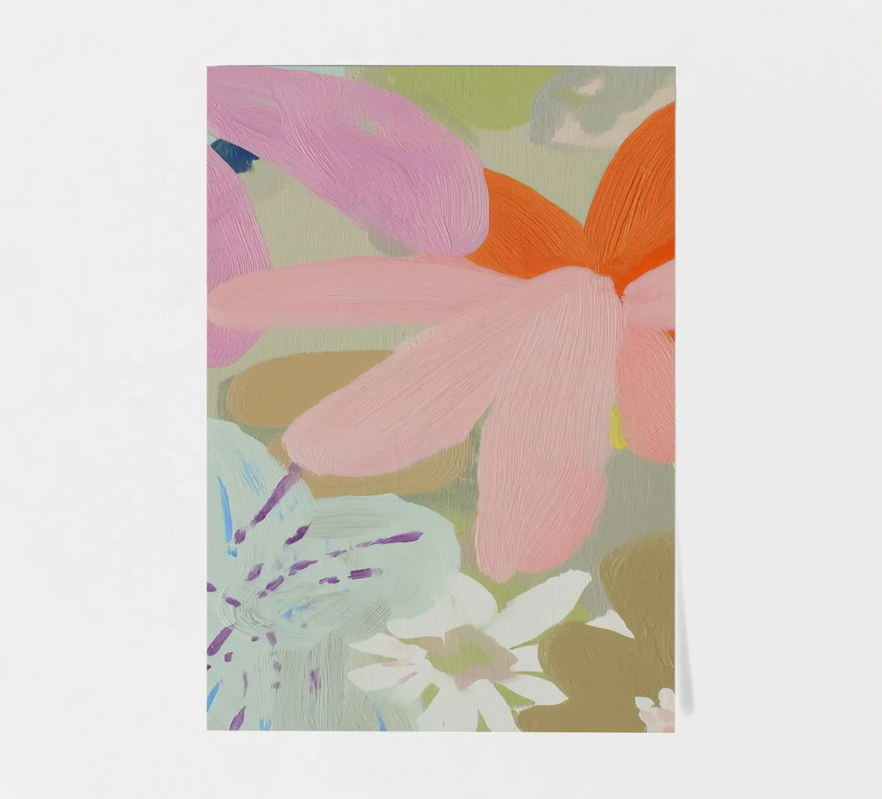 Abstract Retro Floral Print sticker sheet by Boheme
