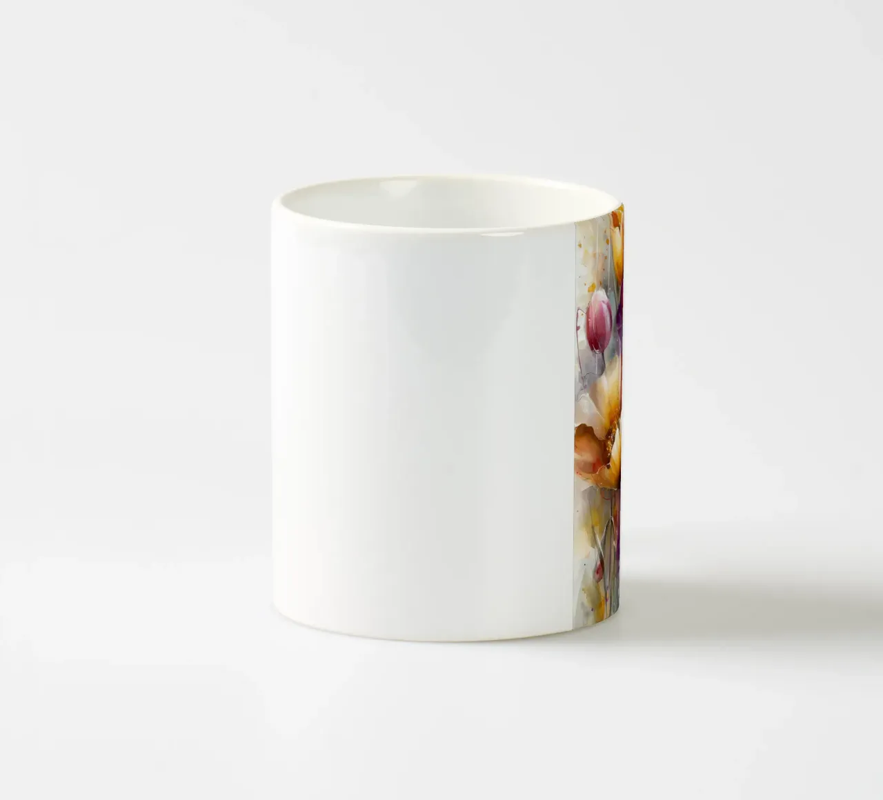 Wildflowers Poppy Abstract art C tazza in ceramica da Mateo