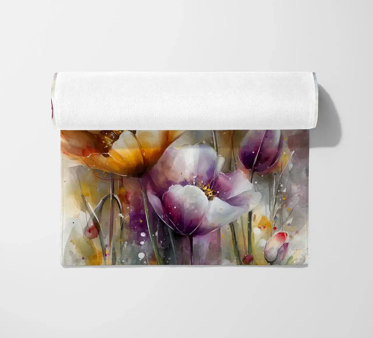 Wildflowers Poppy Abstract art C telo mare da Mateo
