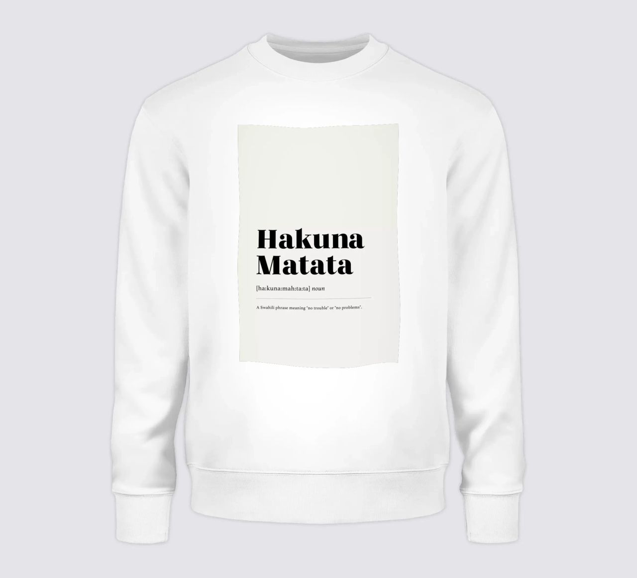 Hakuna Matata 2 felpa da daylight design studio
