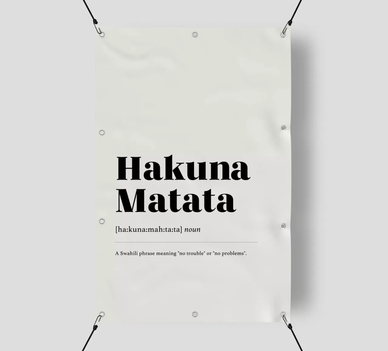 Hakuna Matata 2 telo in pvc da daylight design studio