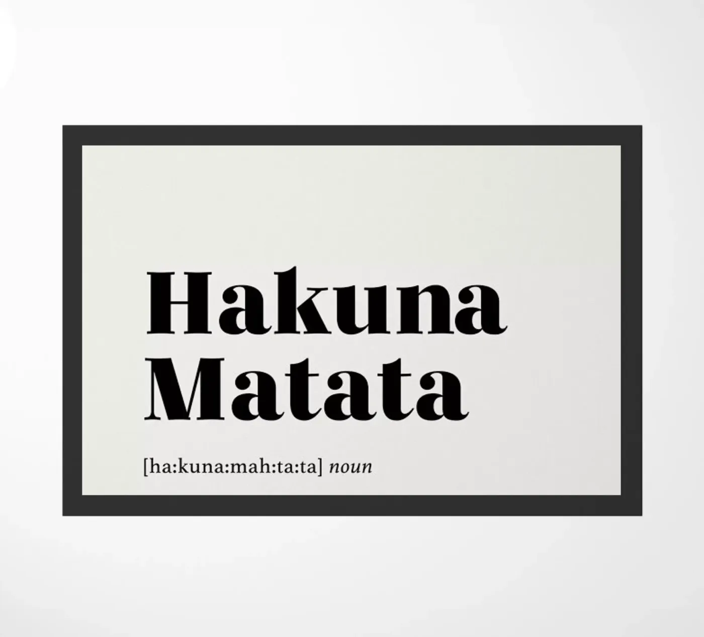 Hakuna Matata 2 zerbino da daylight design studio