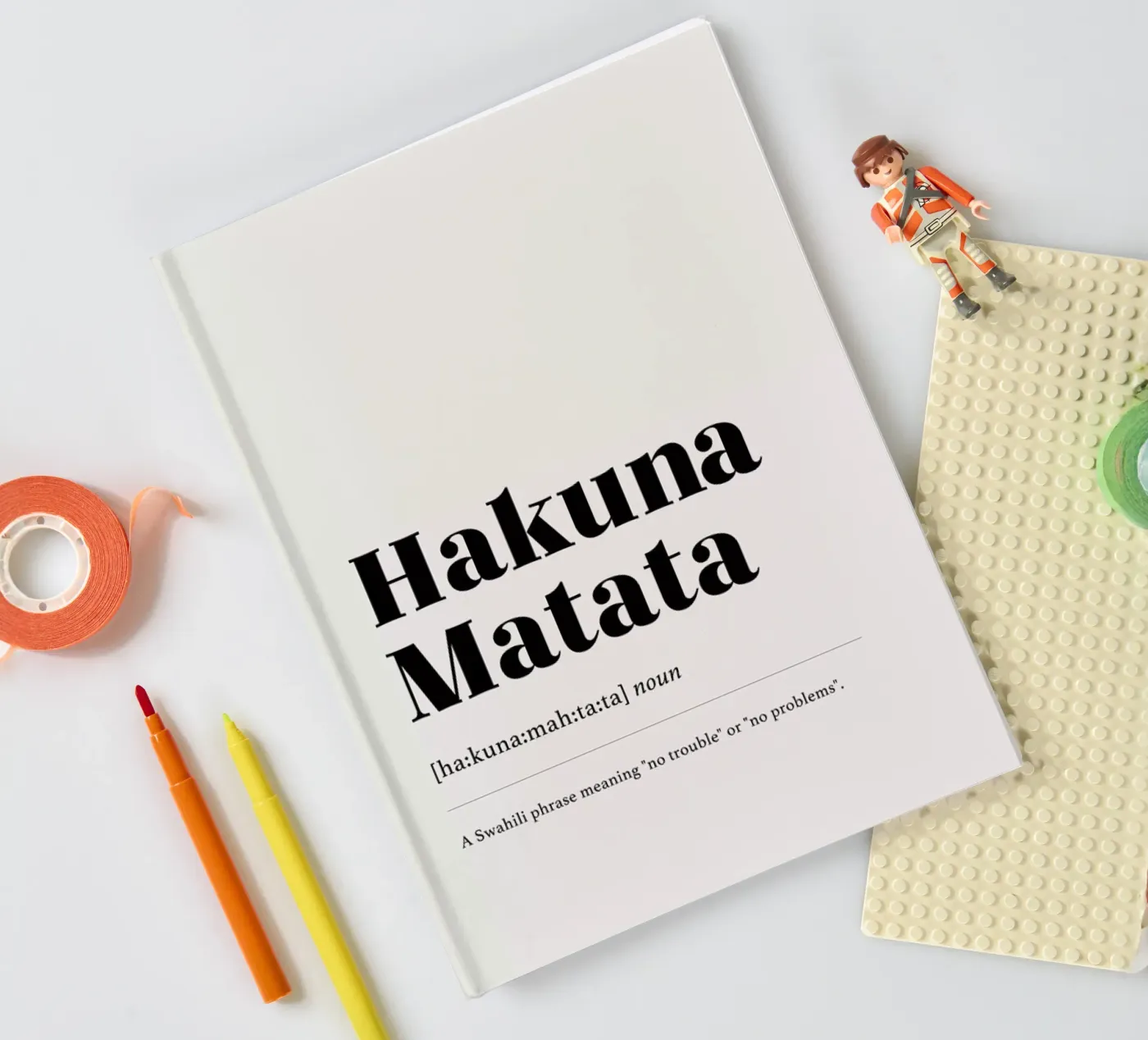 Hakuna Matata 2 notebook by daylight design studio