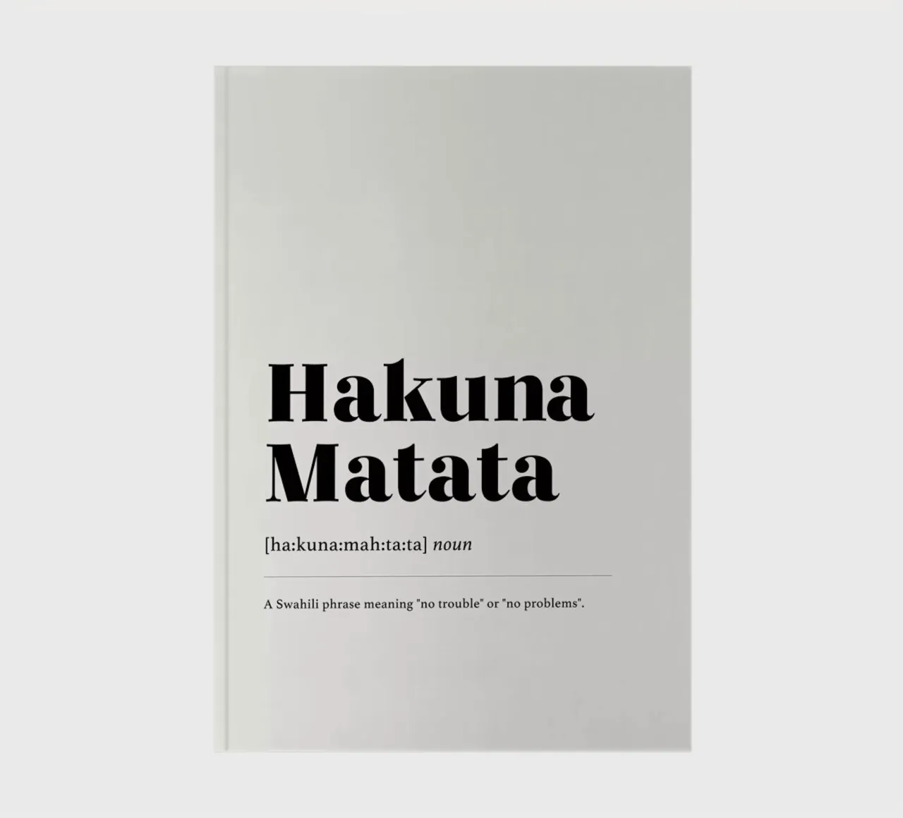 Hakuna Matata 2 notitieboek van daylight design studio