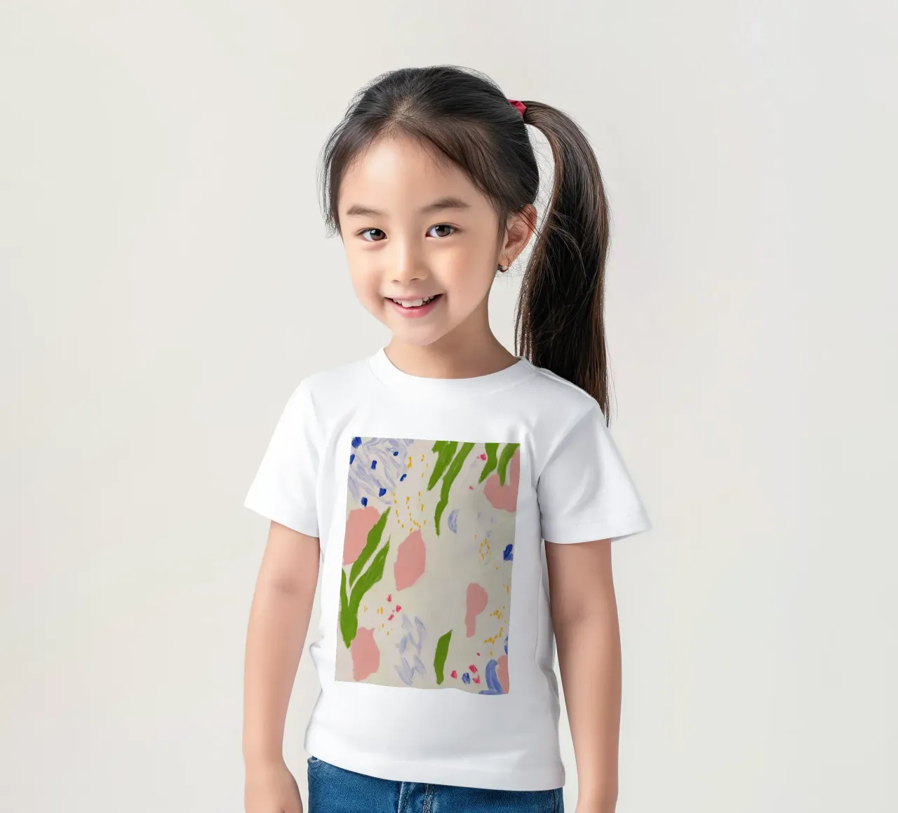 Abstract Floral Print kids t-shirt by Boheme