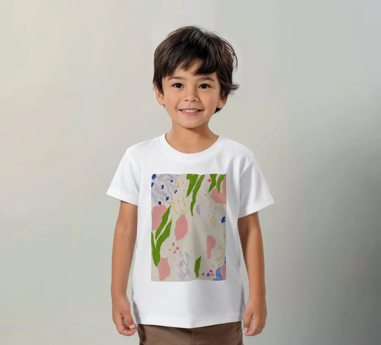 Abstract Floral Print kids t-shirt by Boheme