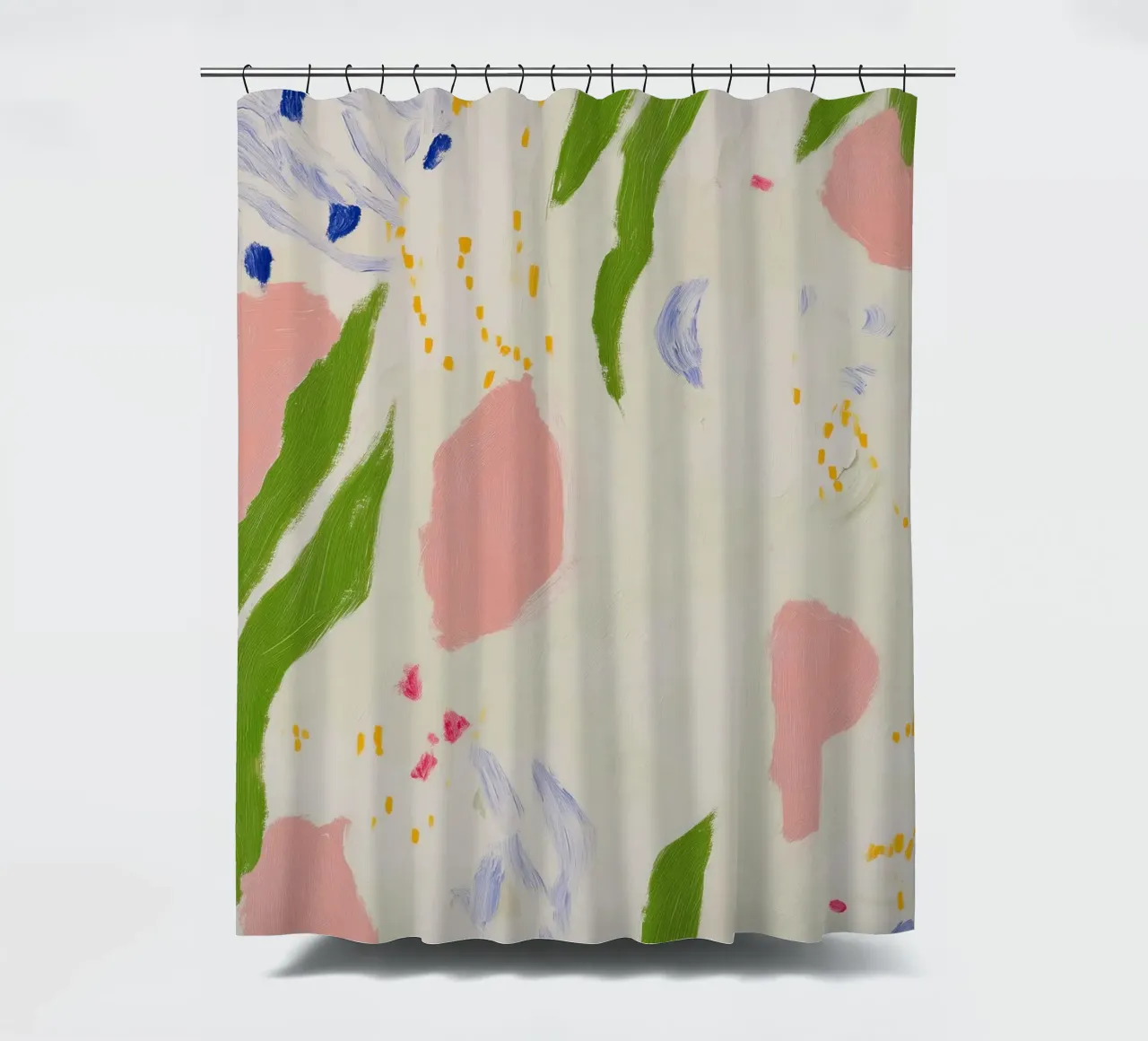 Abstract Floral Print shower curtain by Boheme