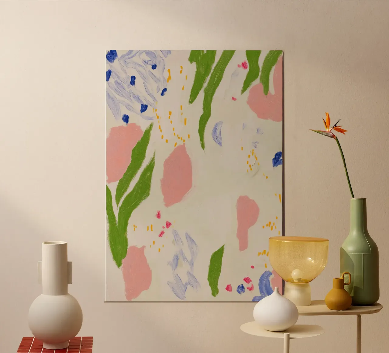 Abstract Floral Print poster by Boheme