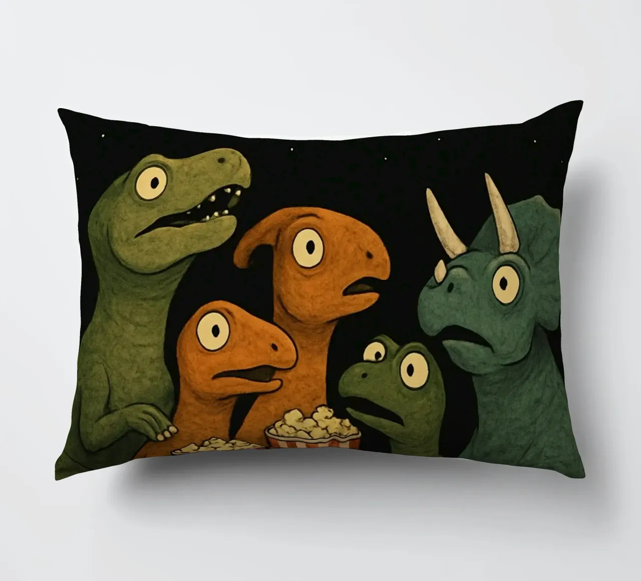 Divertente gruppo di dinosauri cuscino da Funny Humor Art