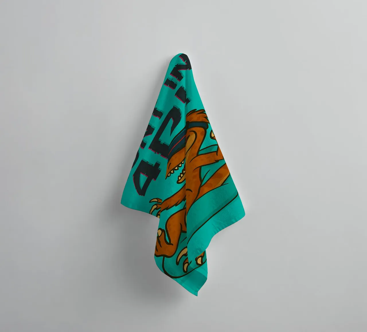 Funny Utahraptor Meme towel by Funny Humor Art
