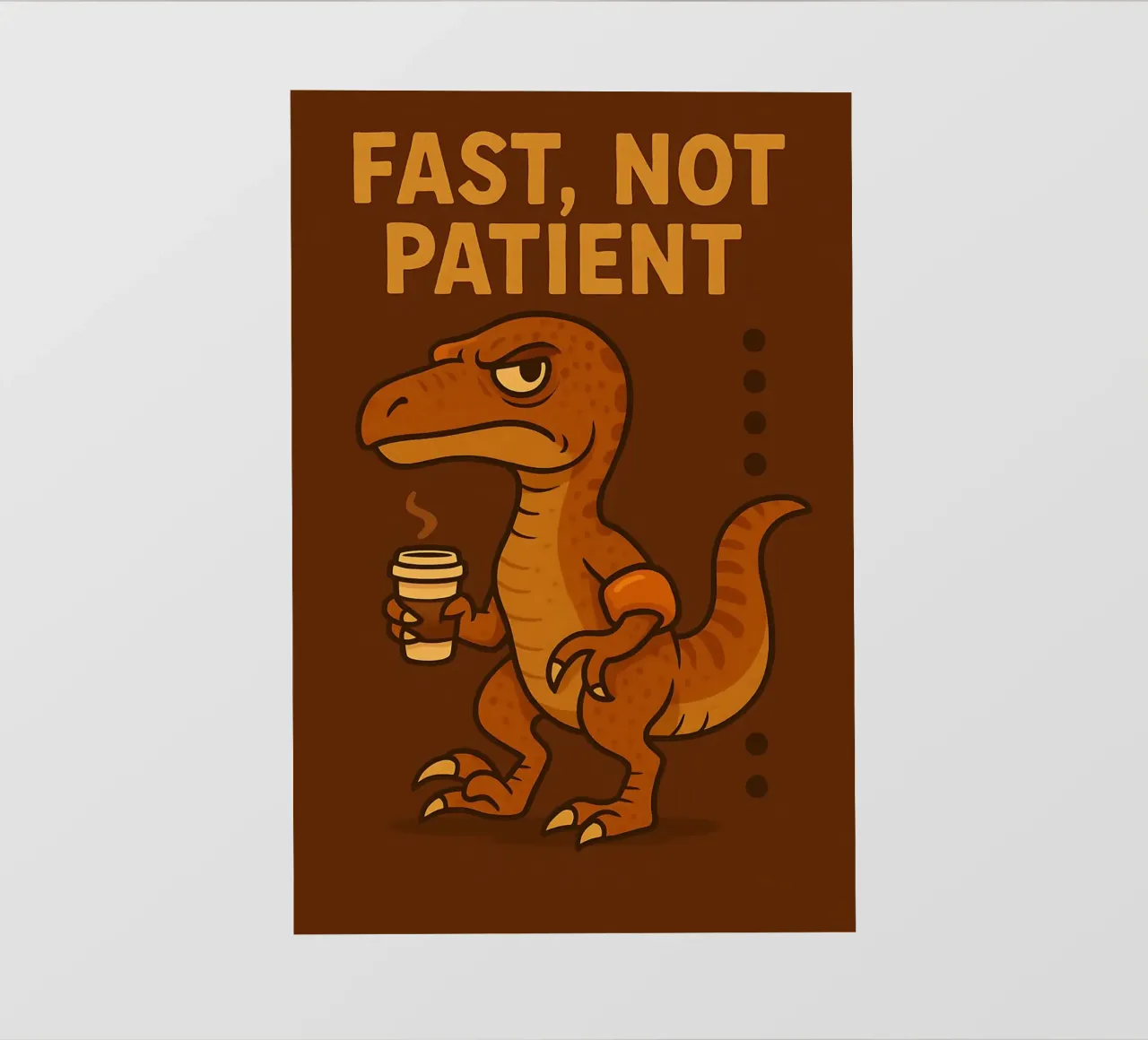Meme divertente sui Velociraptor telo in pvc da Funny Humor Art
