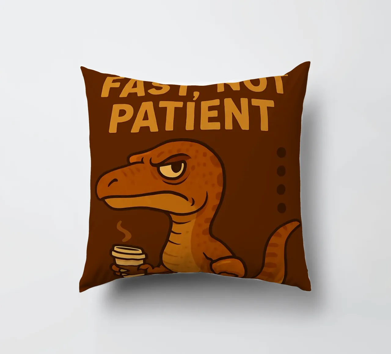 Meme divertente sui Velociraptor cuscino da Funny Humor Art