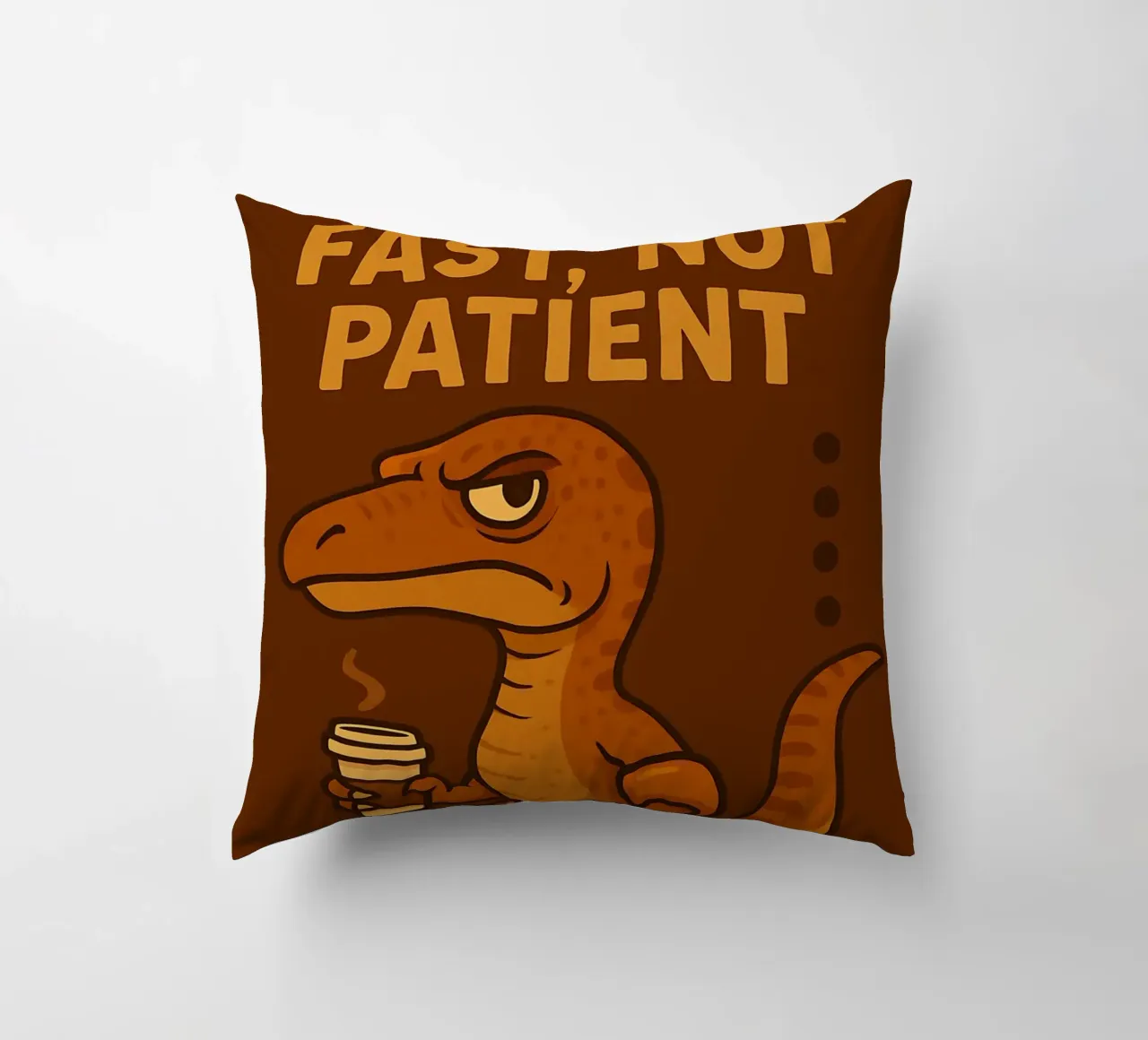 Meme divertente sui Velociraptor cuscino da Funny Humor Art