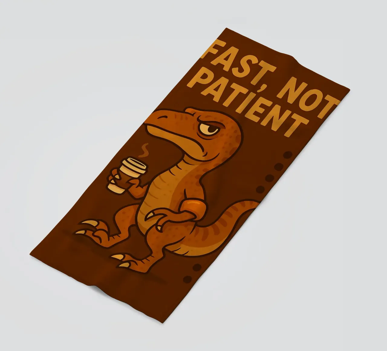 Meme divertente sui Velociraptor telo mare da Funny Humor Art