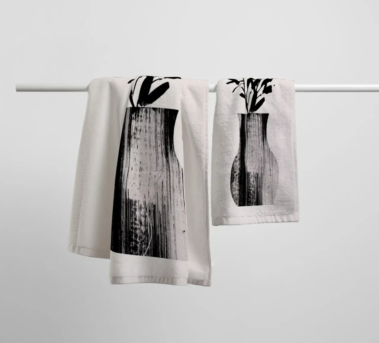 Vase 2 asciugamano da bagno da Graphite