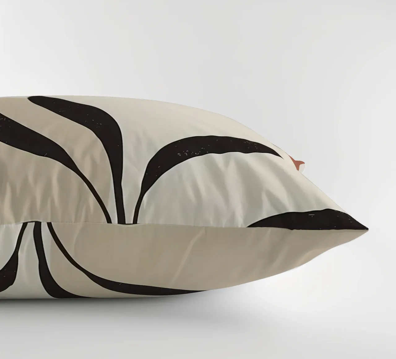feuilles formes abstraites lignes courbes formes géométriques coussin de Janine P McGuire