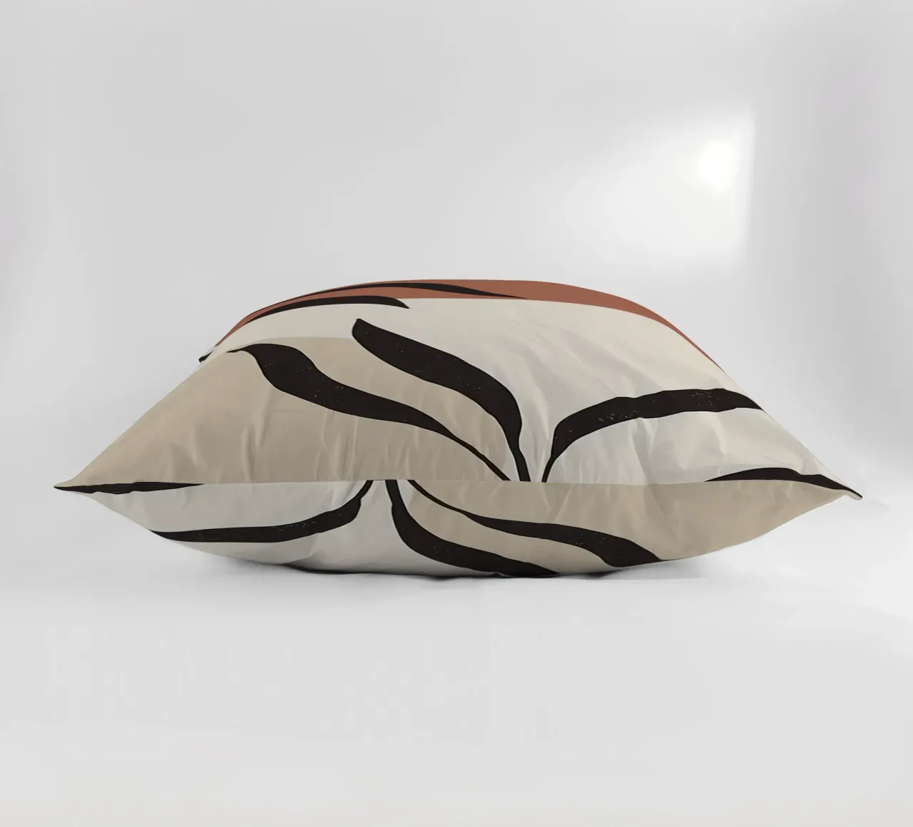 foglie forme astratte linee curve forme geometriche cuscino da Janine P McGuire