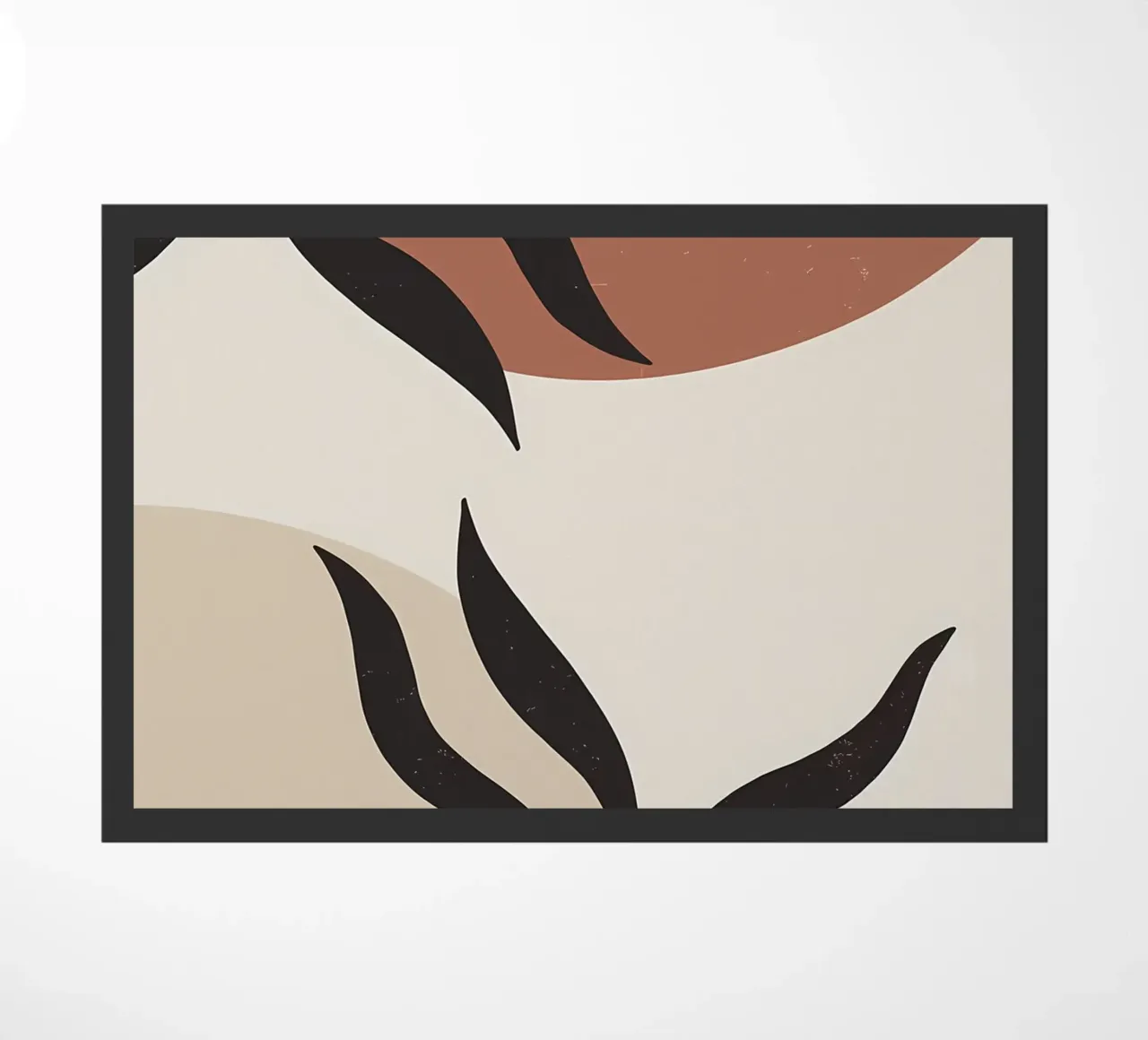 foglie forme astratte linee curve forme geometriche zerbino da Janine P McGuire