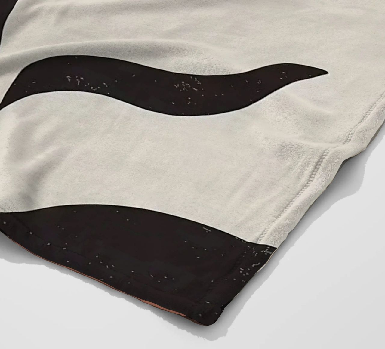 foglie forme astratte linee curve forme geometriche coperta in pile da Janine P McGuire