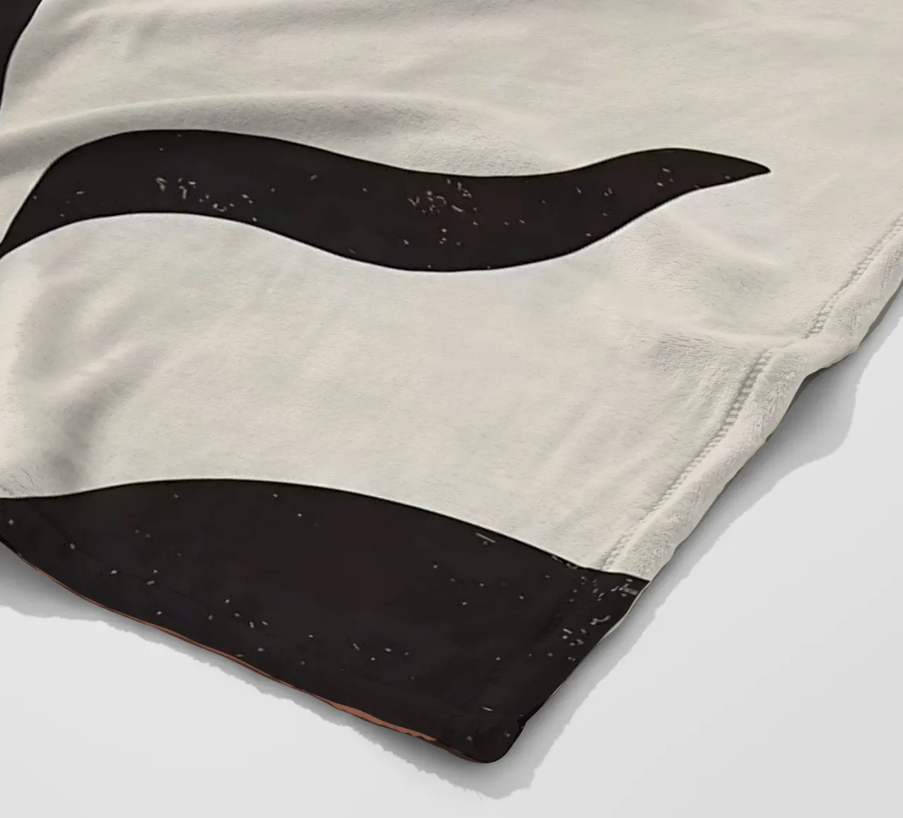 Blätter abstrakte Formen geschwungene Linien geometrische Formen Fleecedecke von Janine P McGuire
