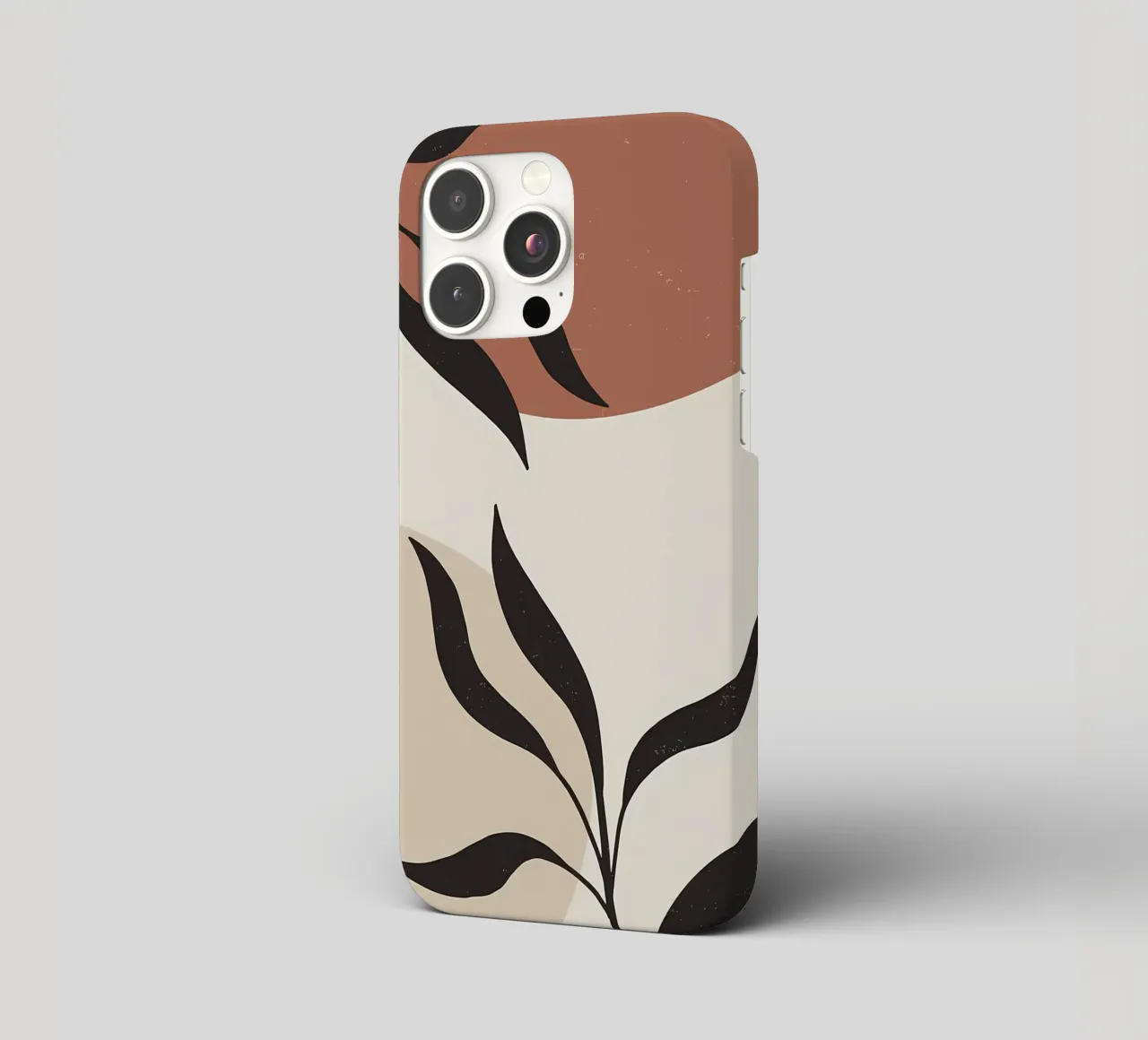 foglie forme astratte linee curve forme geometriche cover iphone da Janine P McGuire