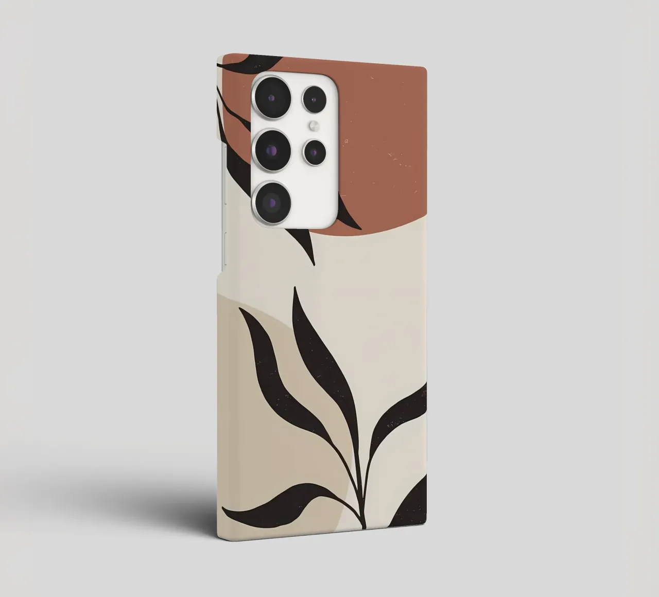 foglie forme astratte linee curve forme geometriche cover samsung da Janine P McGuire