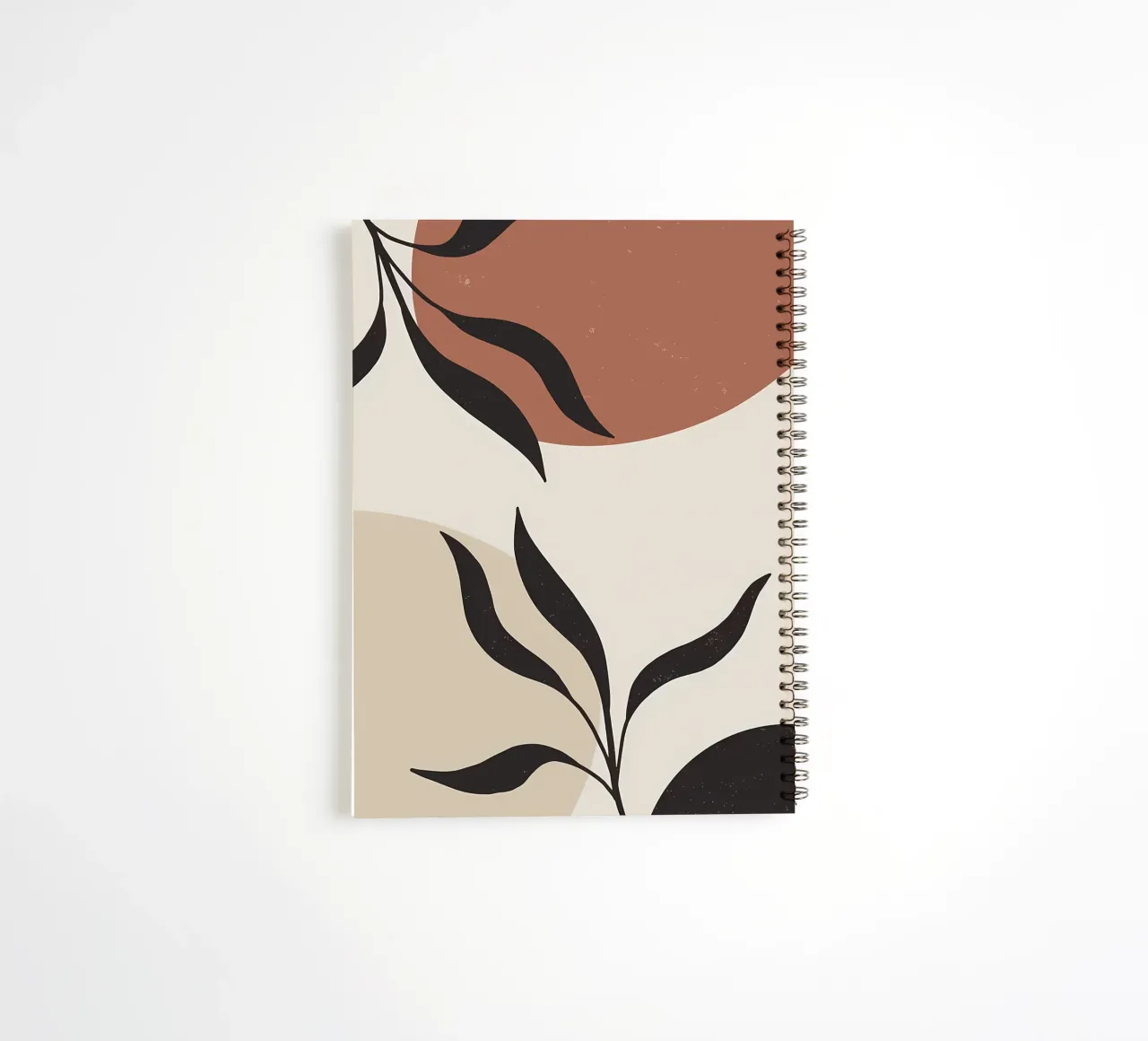 foglie forme astratte linee curve forme geometriche diario ad anelli da Janine P McGuire
