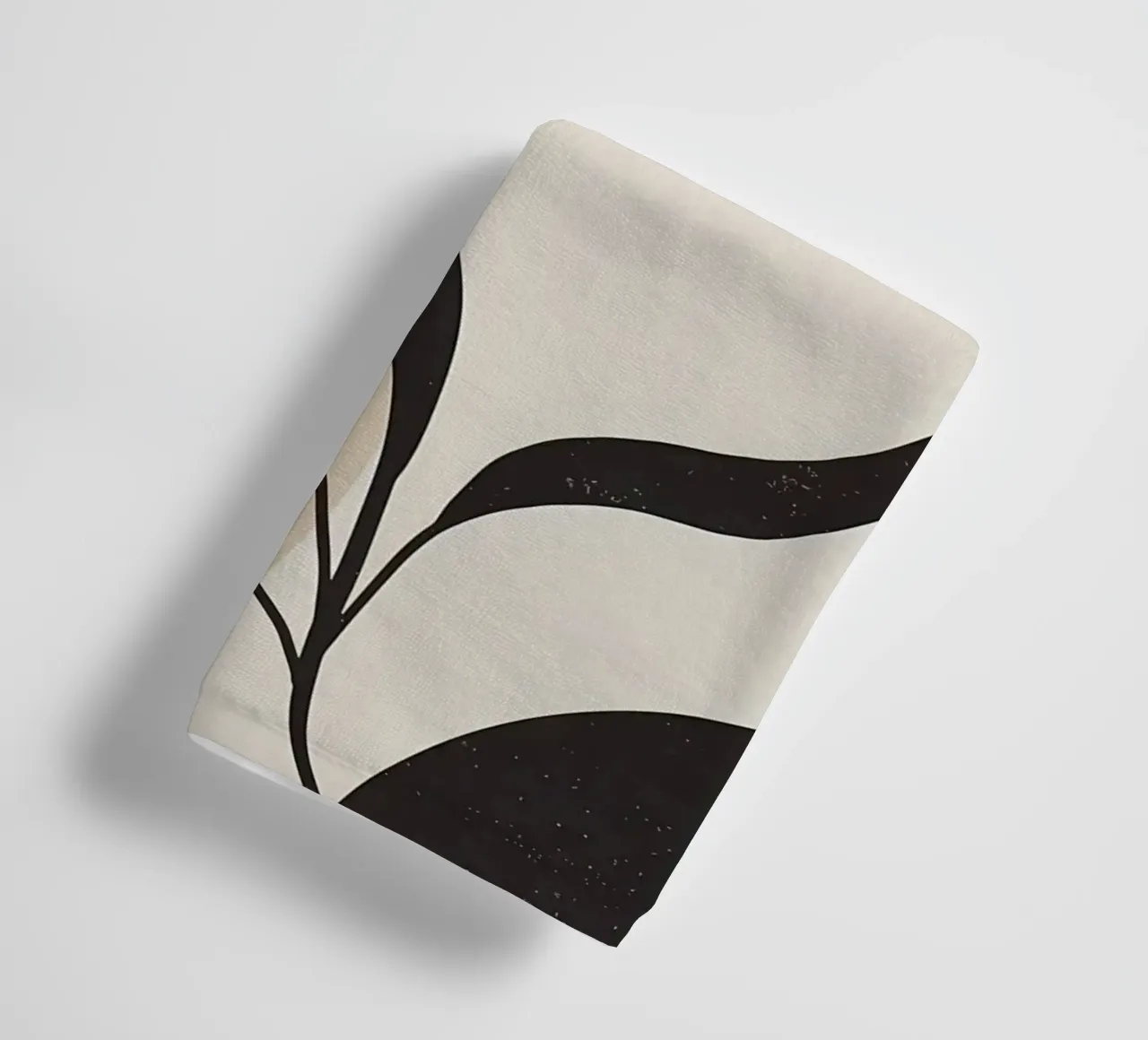 foglie forme astratte linee curve forme geometriche asciugamano da bagno da Janine P McGuire