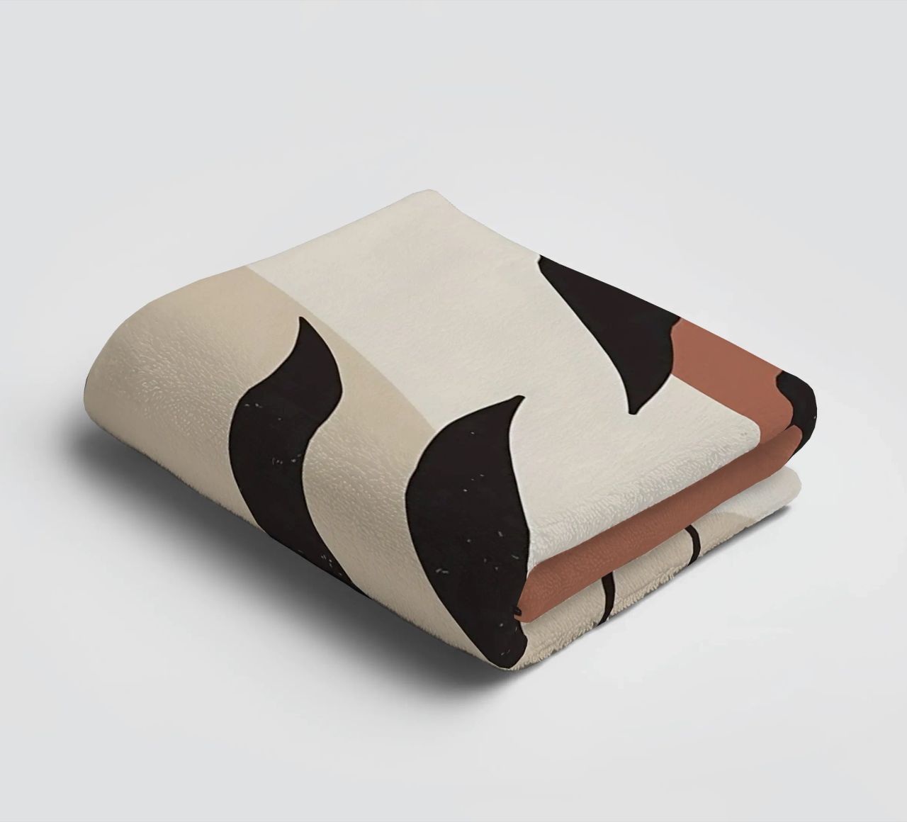 foglie forme astratte linee curve forme geometriche asciugamano da bagno da Janine P McGuire