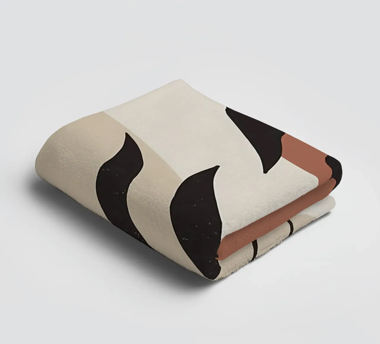 foglie forme astratte linee curve forme geometriche asciugamano da bagno da Janine P McGuire