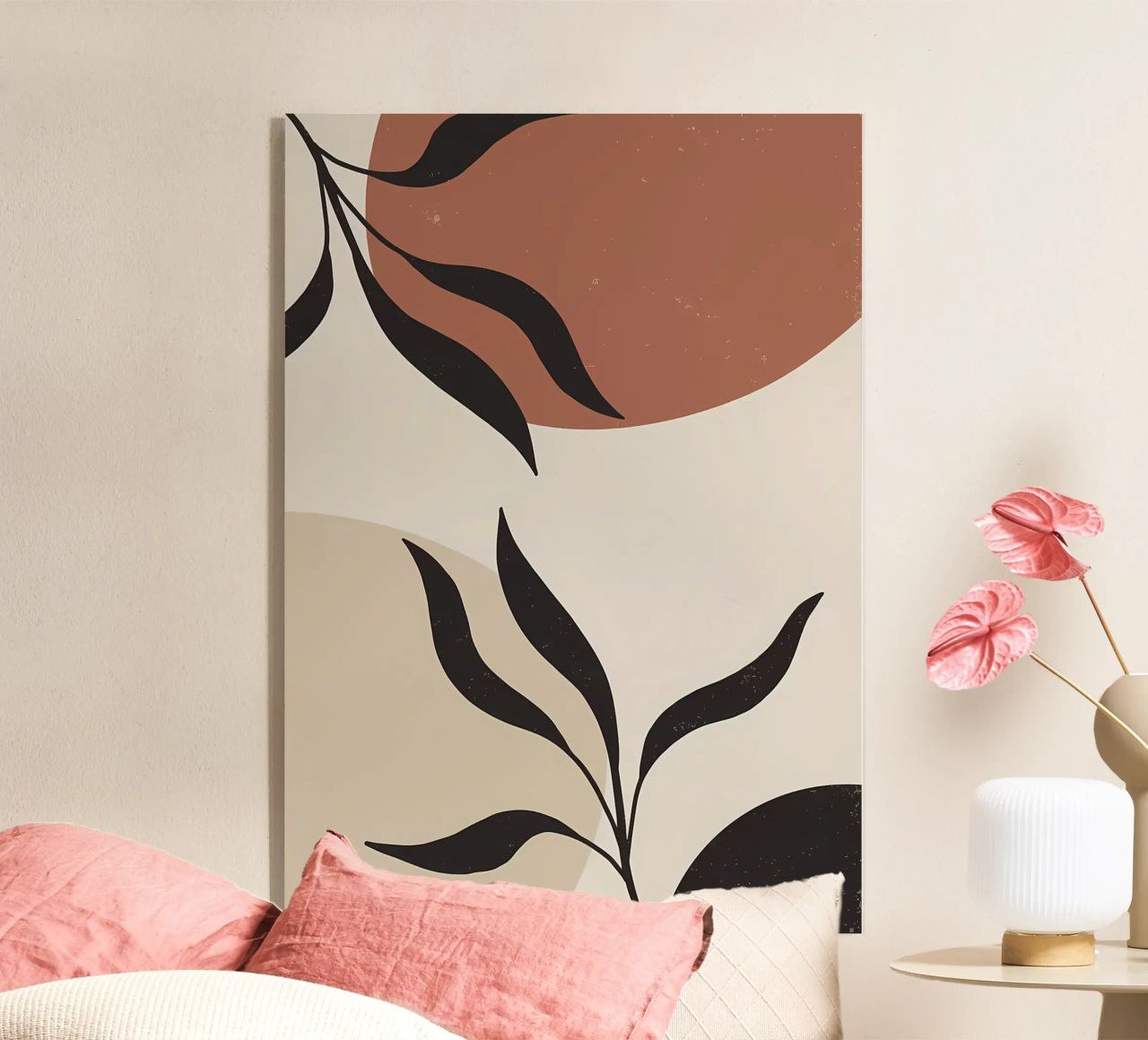foglie forme astratte linee curve forme geometriche plexiglass da Janine P McGuire