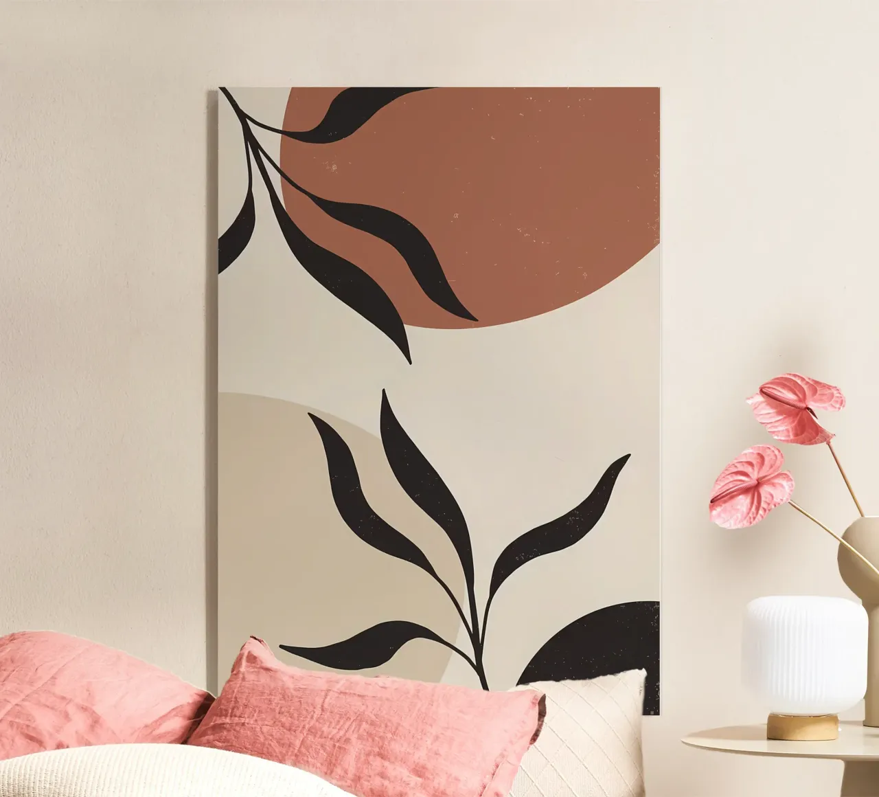 Blätter abstrakte Formen geschwungene Linien geometrische Formen Acryl-Glas von Janine P McGuire