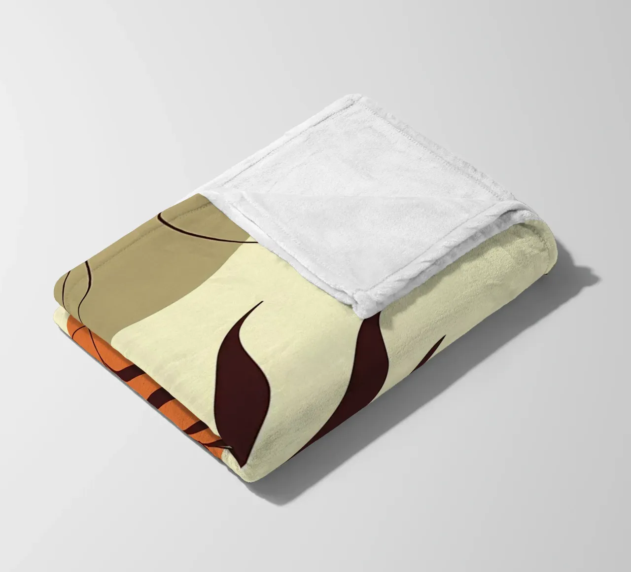 foglie vaso forme astratte motivi macchie coperta in pile da Janine P McGuire